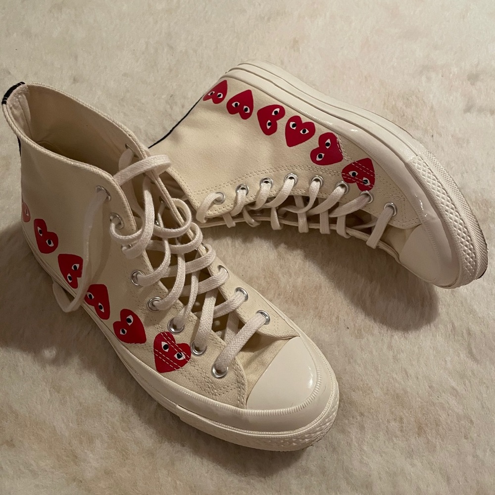CDG X converse sneakers. WORN ONCE.